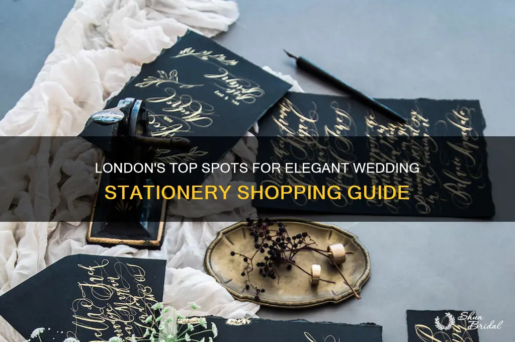 where to buy wedding stationery in london