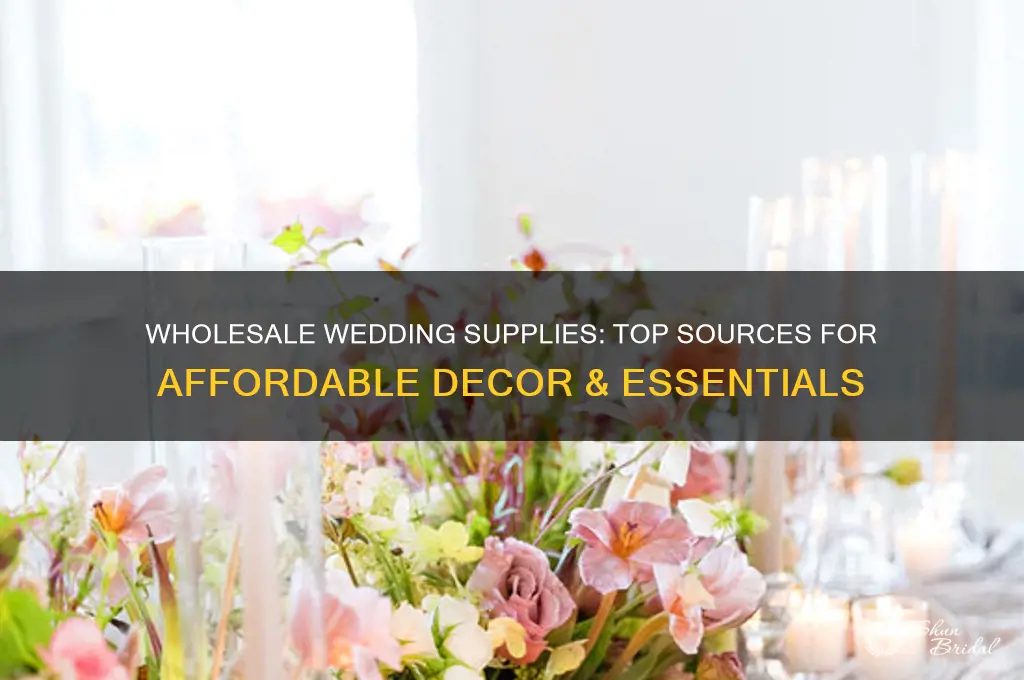 where to buy wedding supplies wholesale