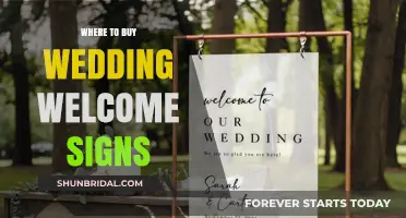 Elegant Wedding Welcome Signs: Top Places to Purchase Yours