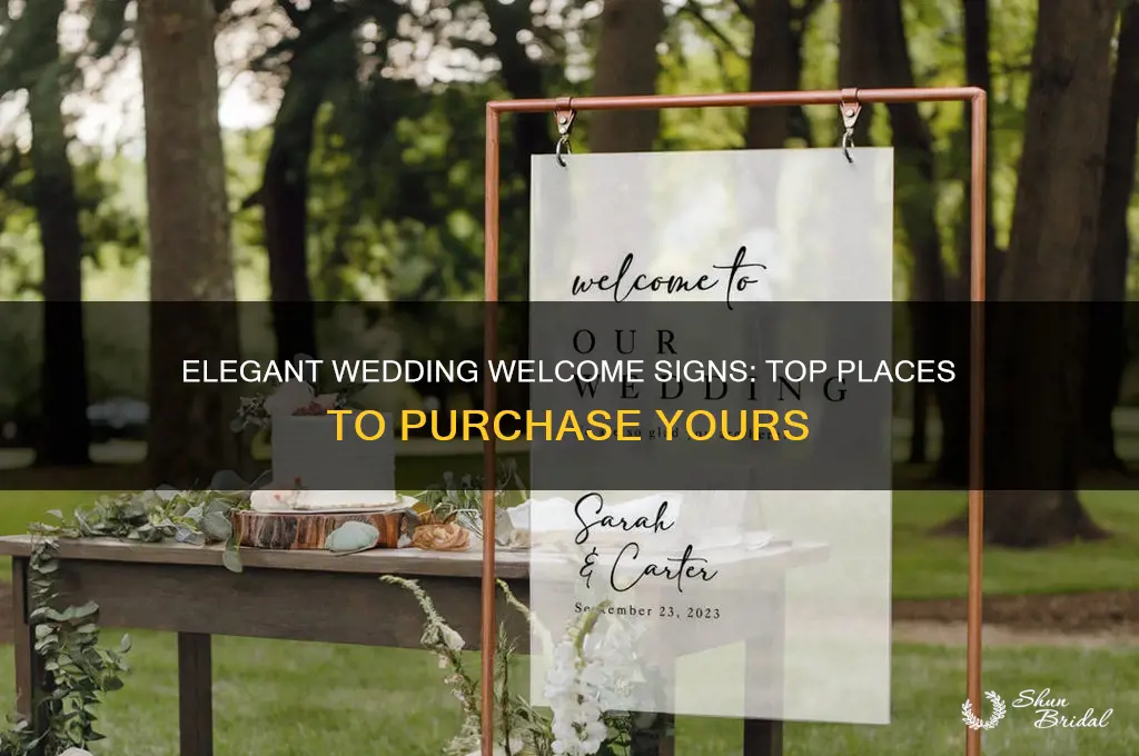 where to buy wedding welcome signs