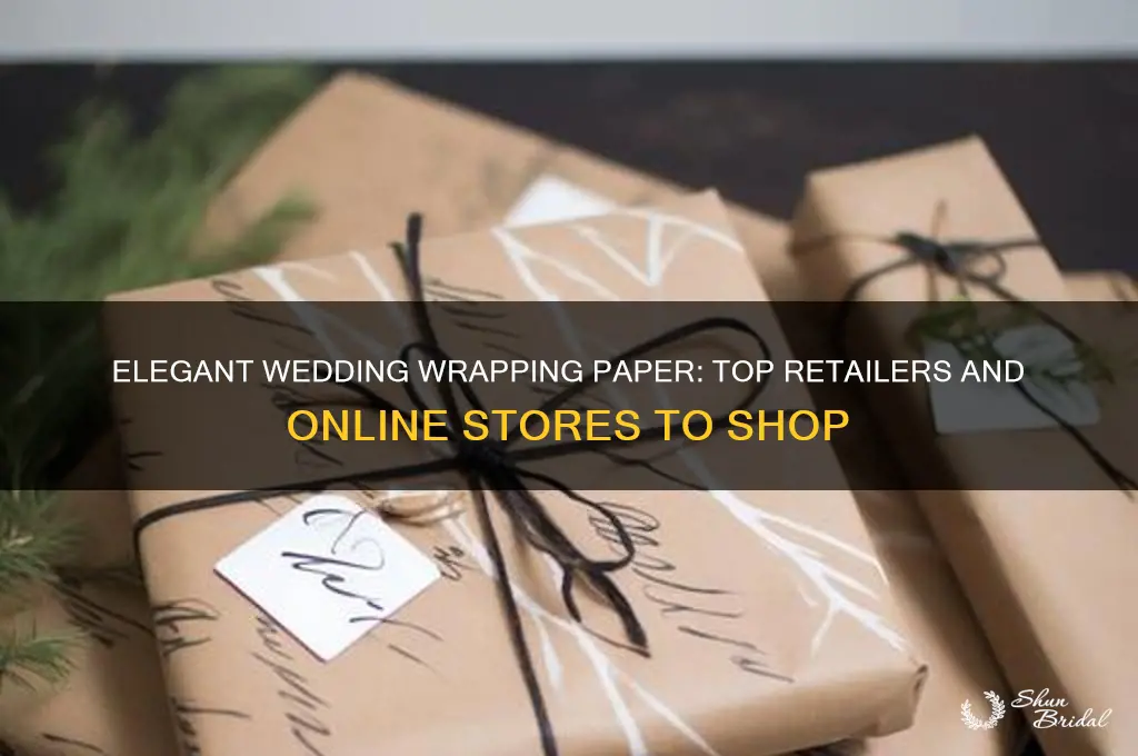 where to buy wedding wrapping paper
