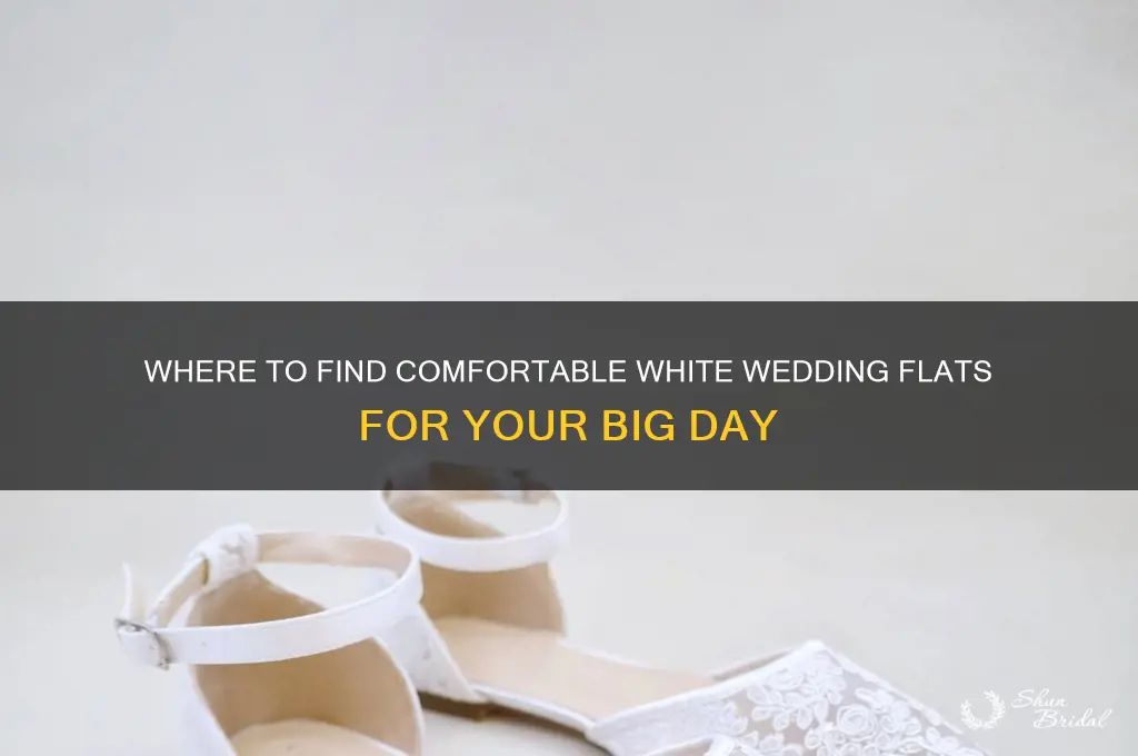 where to buy white wedding flats