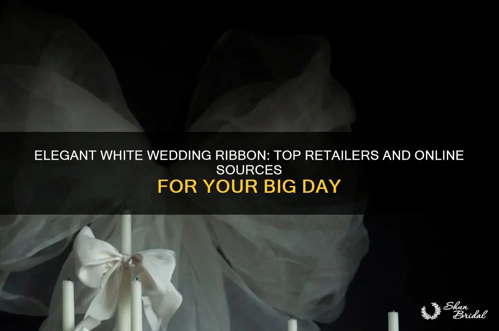 where to buy white wedding ribbon