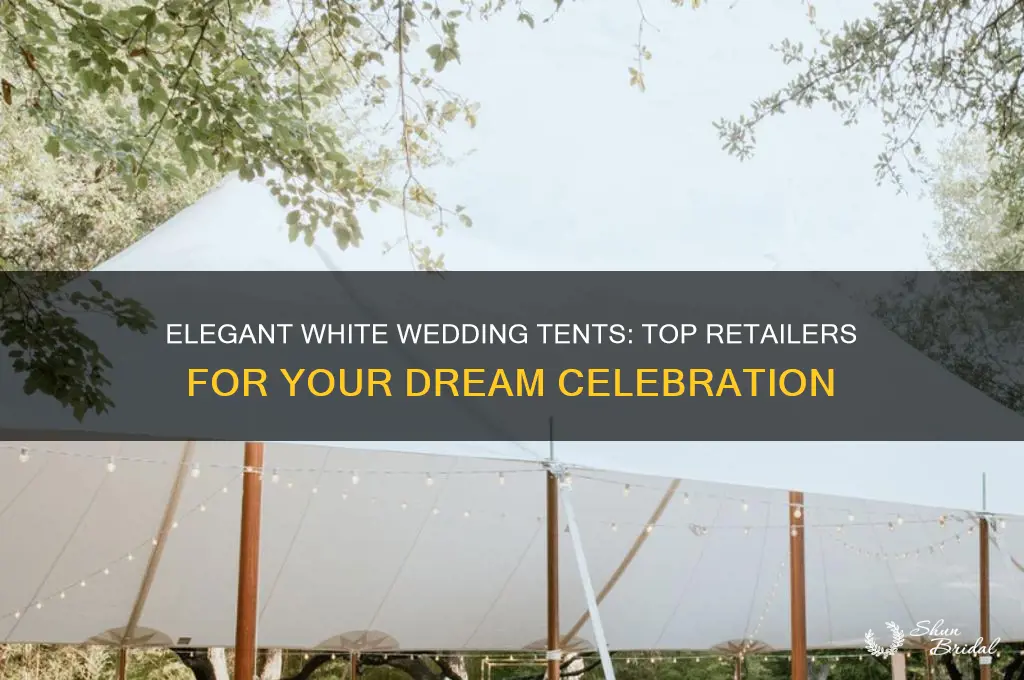where to buy white wedding tent