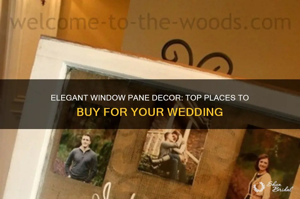 where to buy window pane for wedding