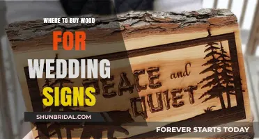 Best Places to Buy Wood for DIY Wedding Signs