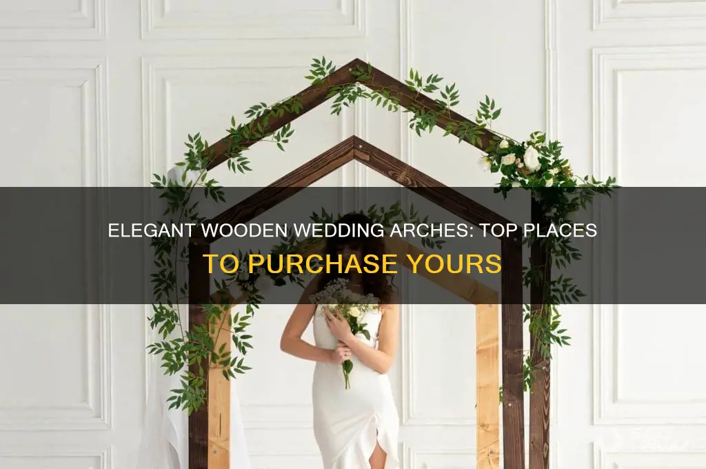 where to buy wooden wedding arch