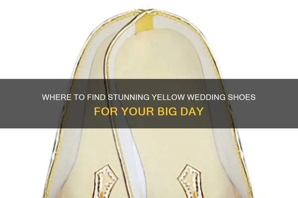where to buy yellow wedding shoes