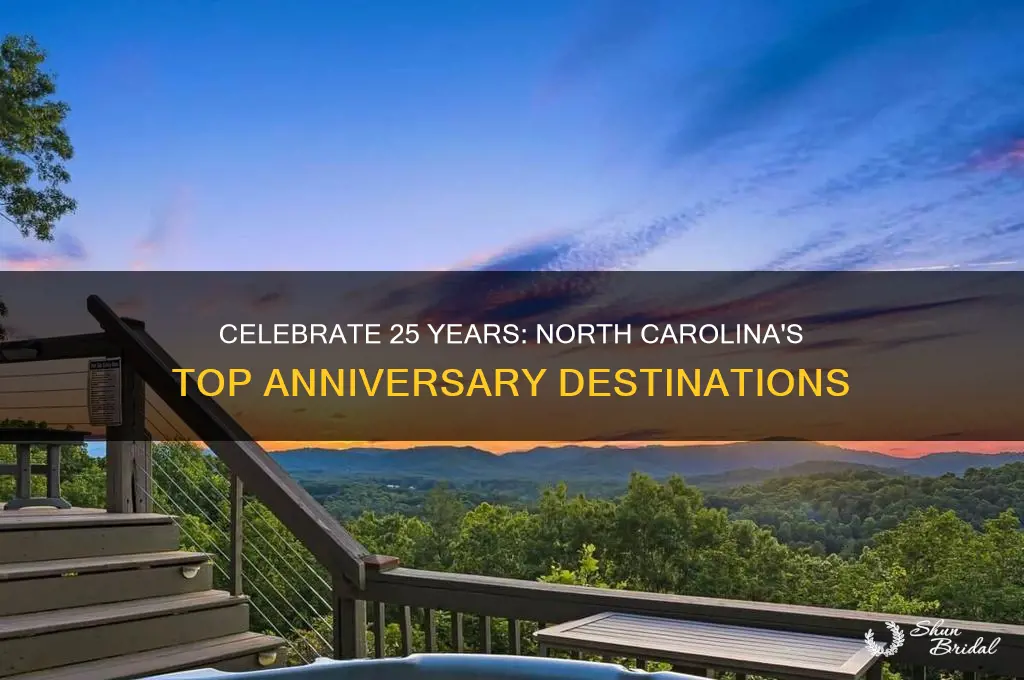 where to celebrate a 25th wedding anniversary in North Carolina