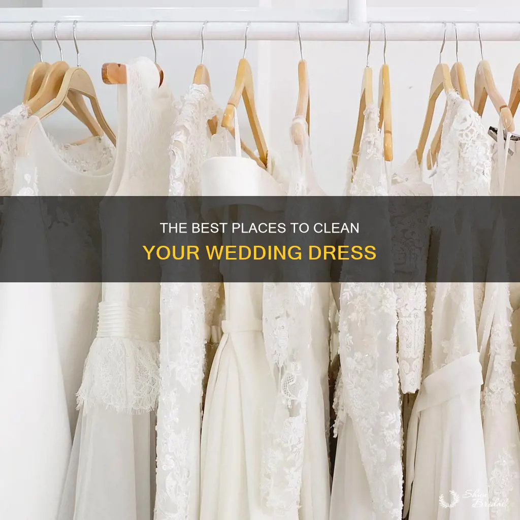 where to clean a wedding dress