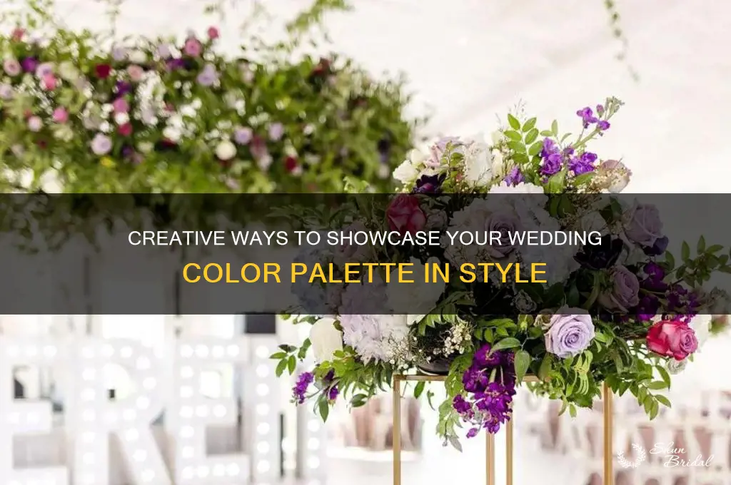 where to display your wedding color