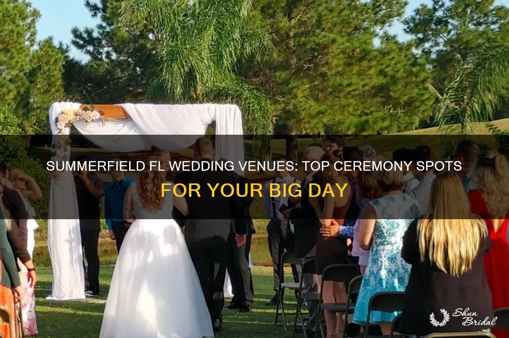 where to do a wedding ceremony in summerfield fl