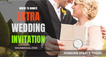 Donation Destinations for Unused Wedding Invitations