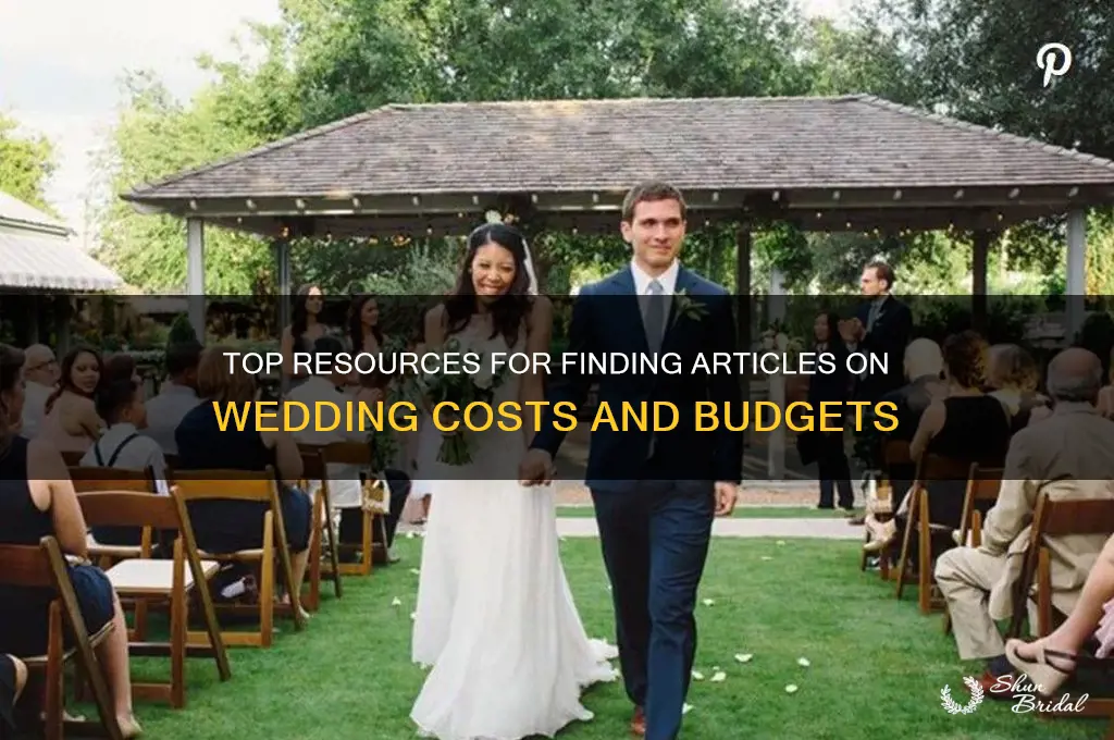 where to find articles about wedding cost