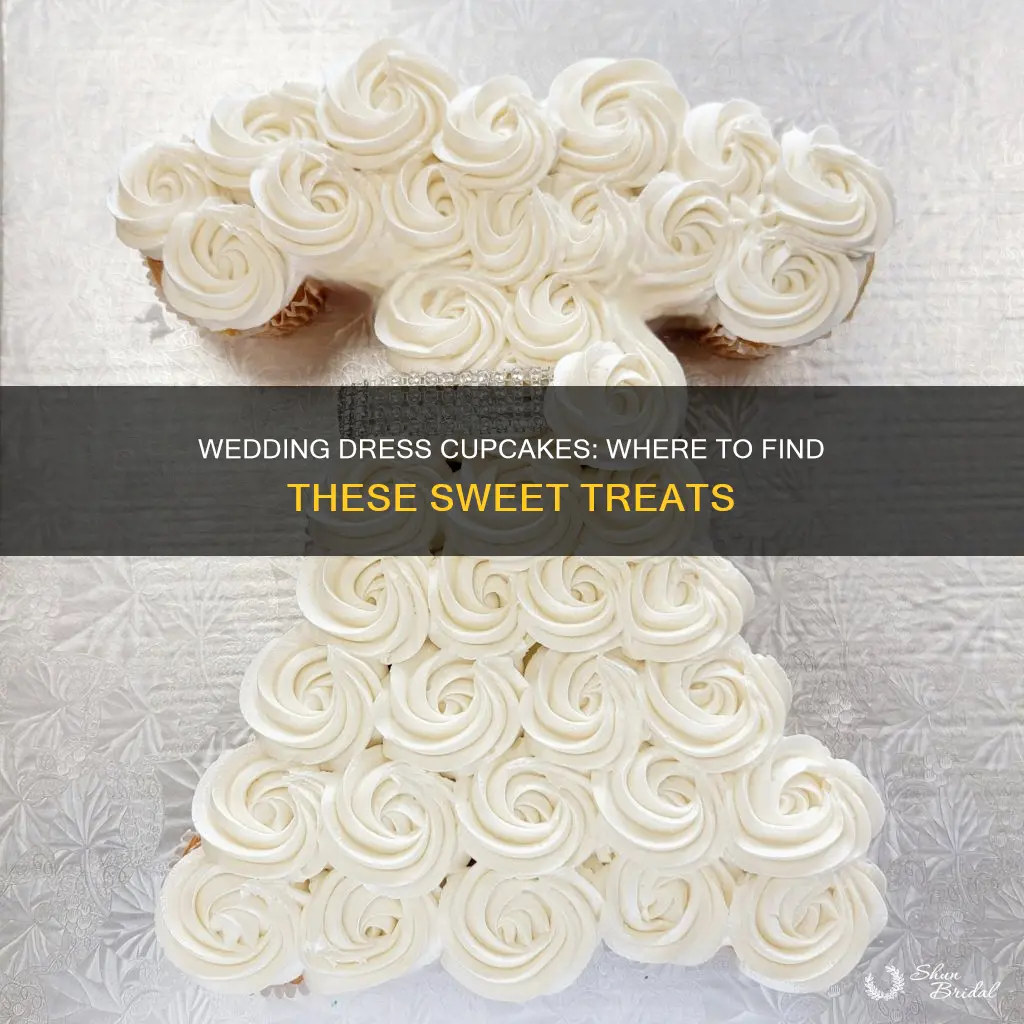 where to find cupcakes in shape of wedding dress
