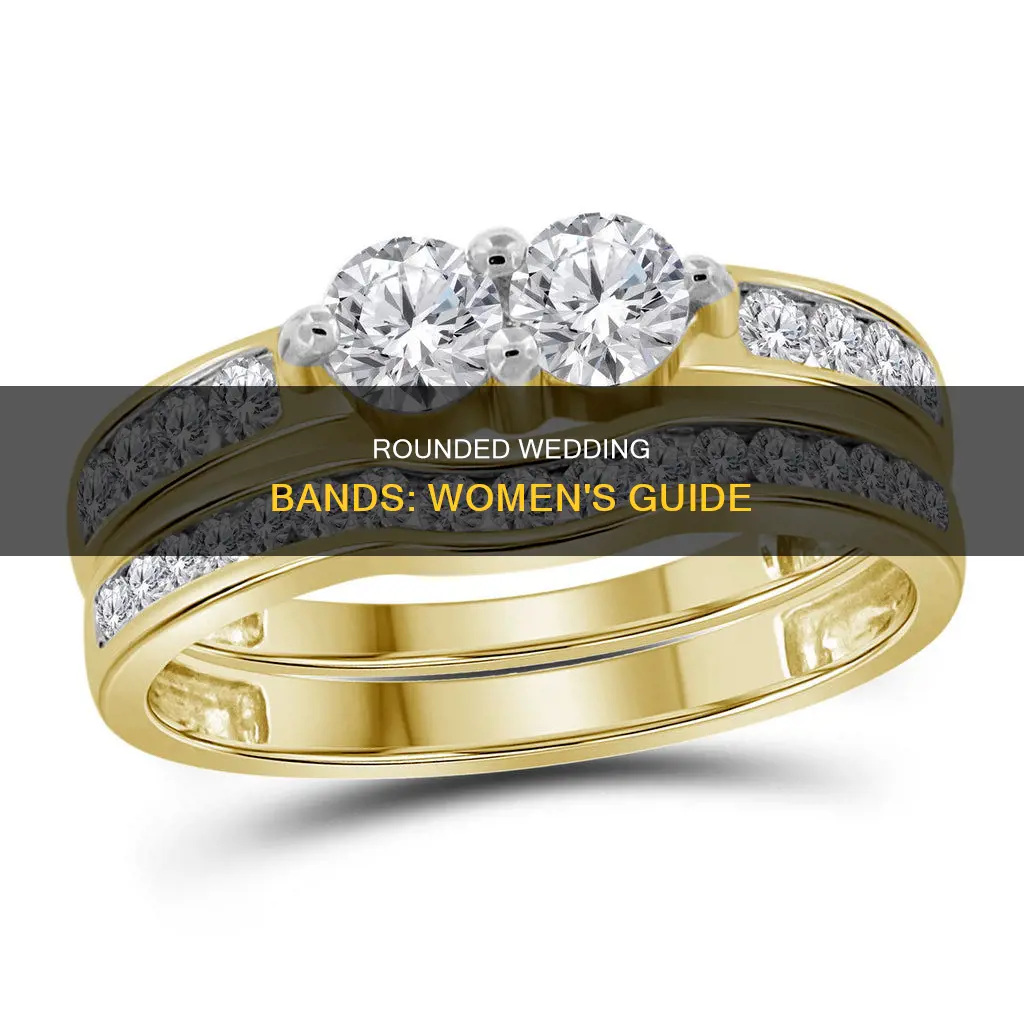 where to find rounded wedding bands for women