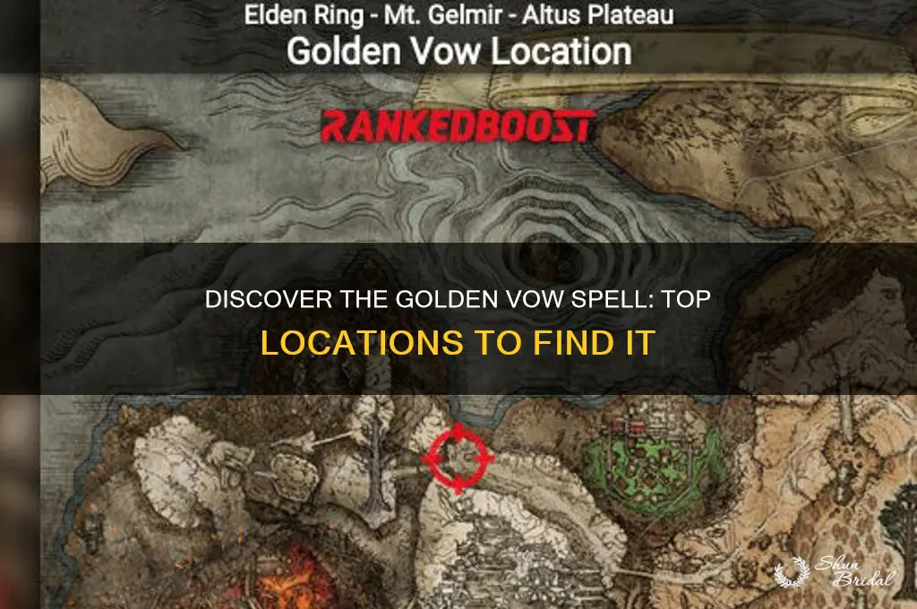 where to find the golden vow speel