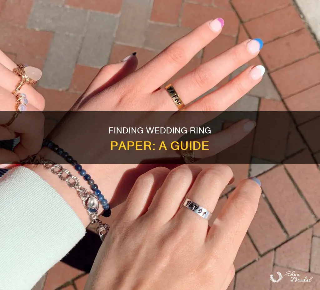 where to find wedding ring paper