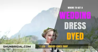 Transforming Wedding Dresses: Professional Dye Services