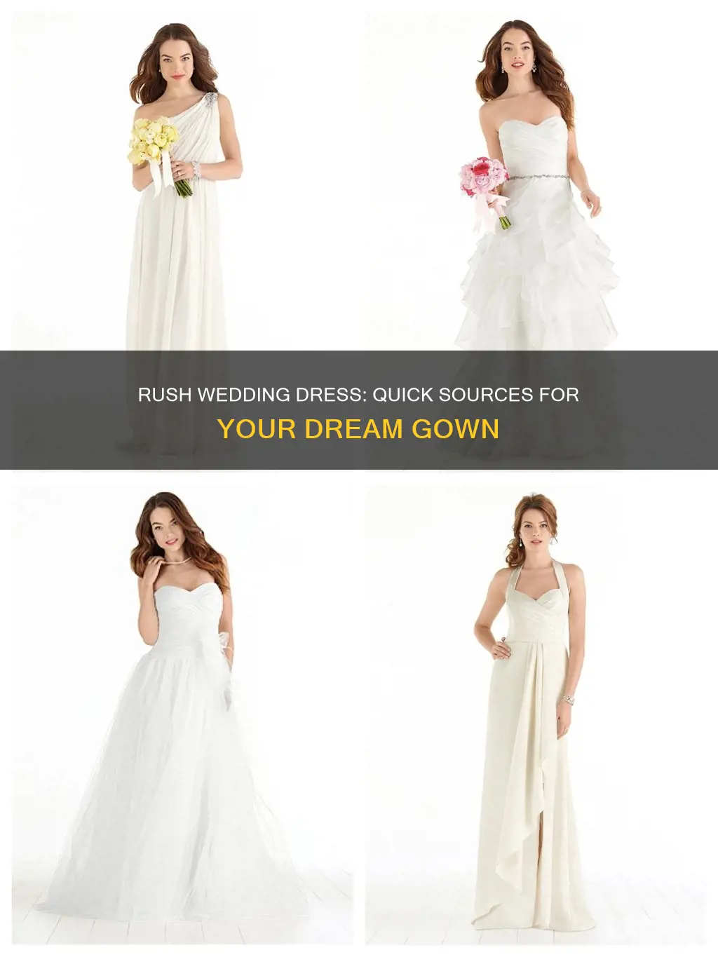 where to get a wedding dress fast