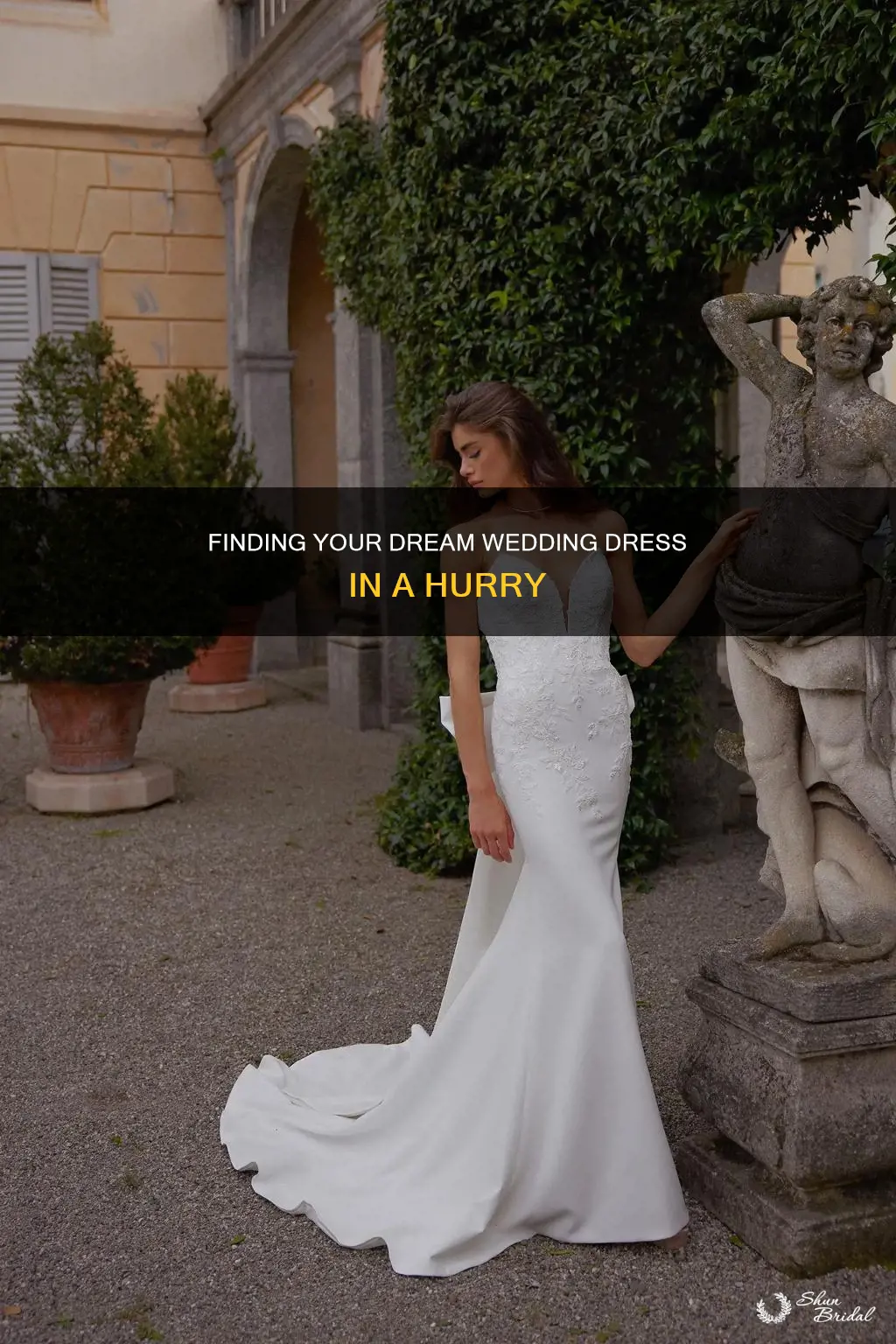 where to get a wedding dress on short notice