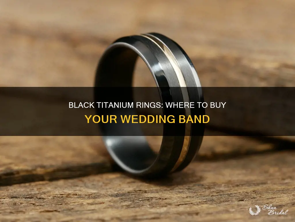 where to get black titanium wedding ring