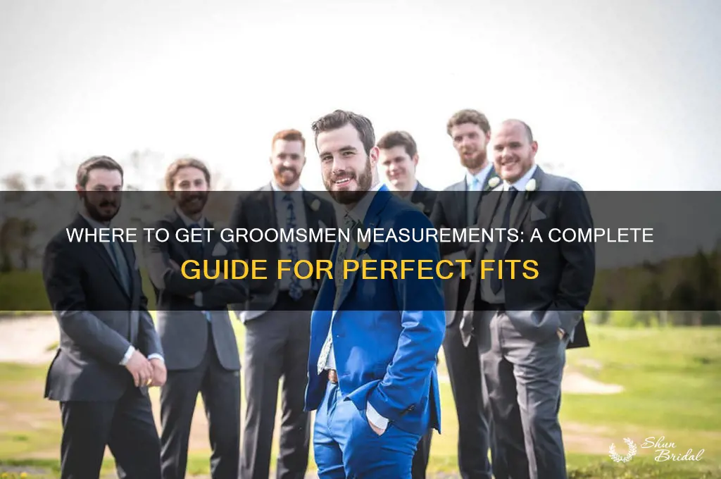 where to get measurements taken groomsmen
