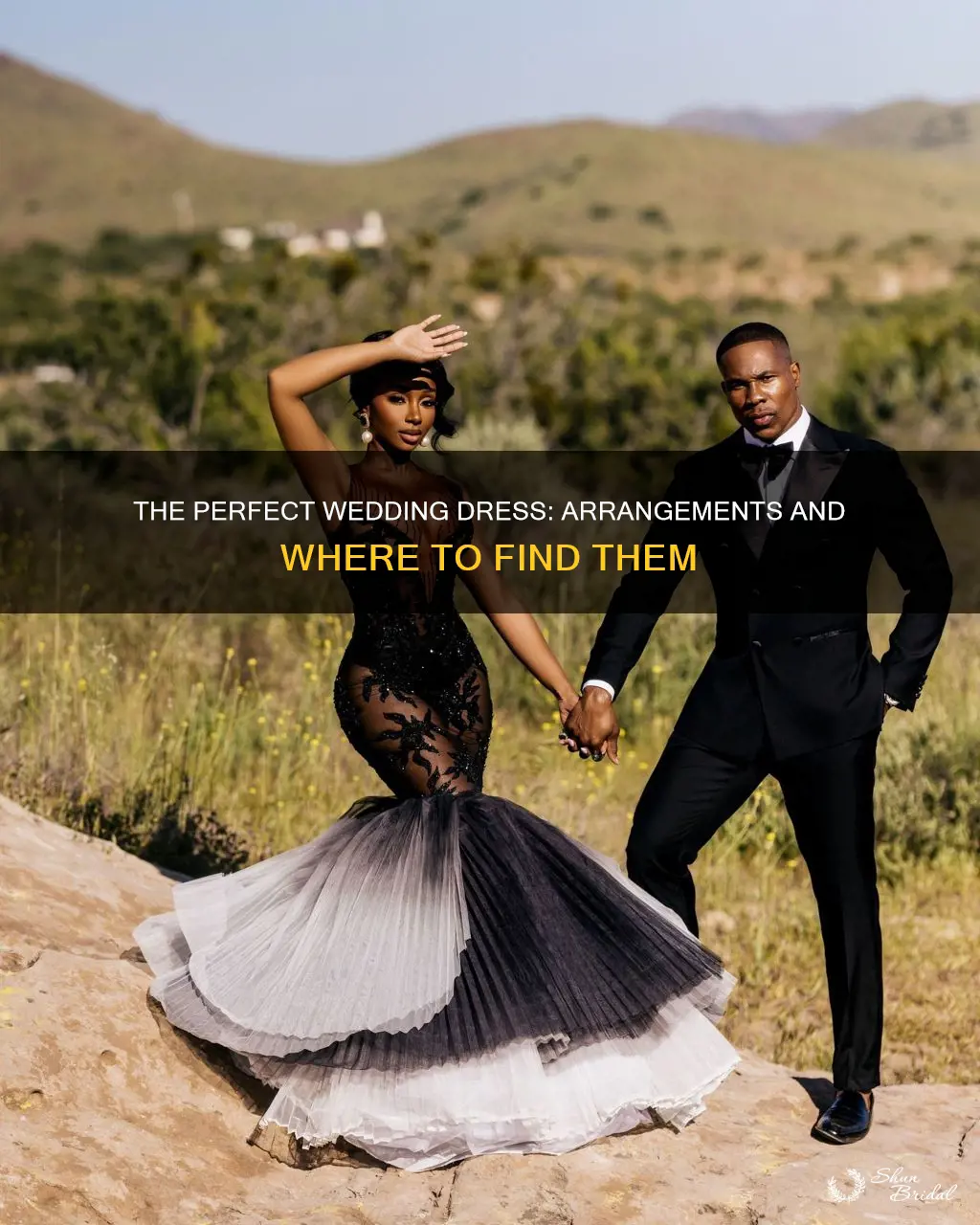 where to get wedding dress arrangements