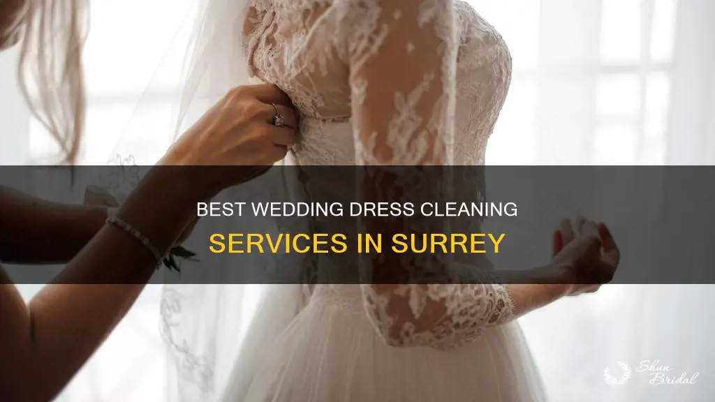 where to get wedding dress cleaned in surrey