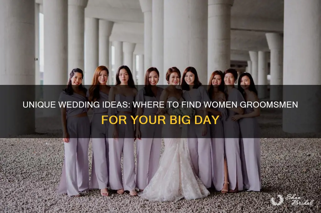 where to get women groomsmen