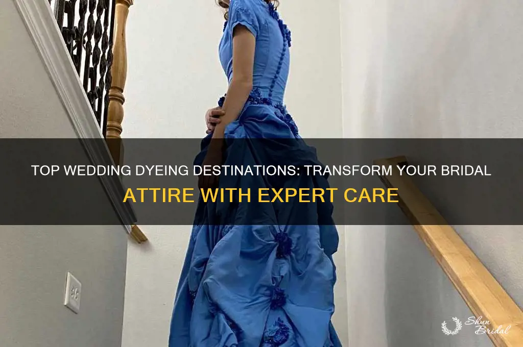 where to go to dye my wedding clothing