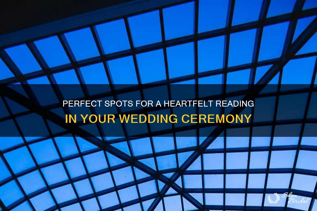 where to have a reading in the wedding ceremony
