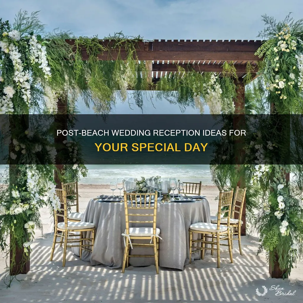 where to have a reception after a beach wedding