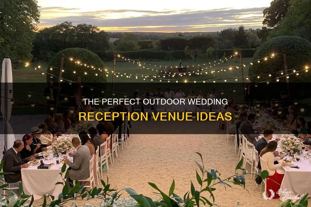 where to have an outdoor wedding reception