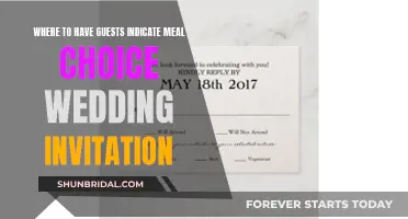 Meal Choices: Guide Guests with Wedding Invitation Wording