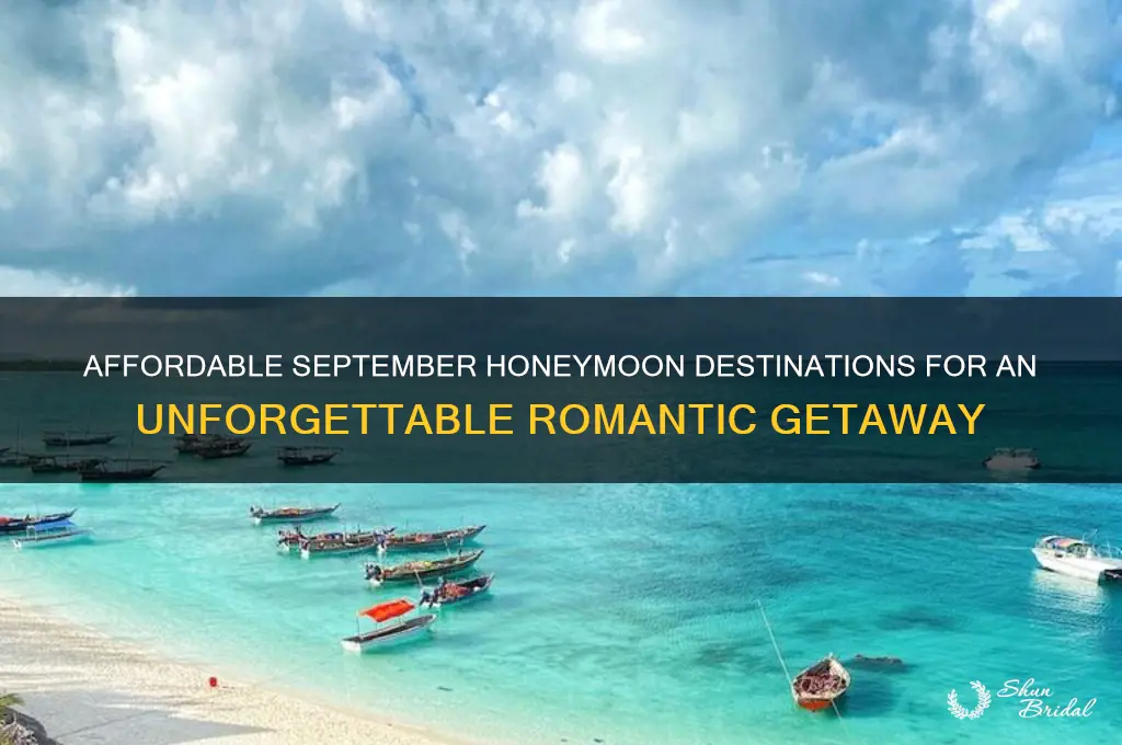where to honeymoon in september cheap