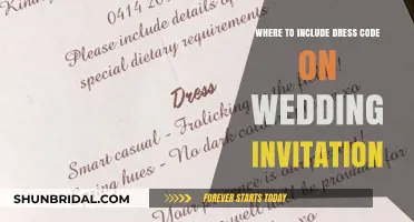 Wedding Invitation Dress Code: Where to Include It