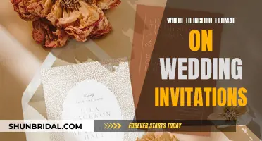 Formal Wedding Invites: Where to Include 'Formal' in the Wording