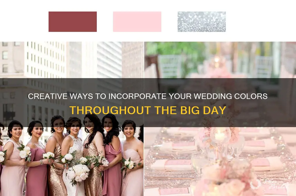 where to incorporate wedding color