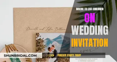 Wedding Invitation Etiquette: Listing Children's Names