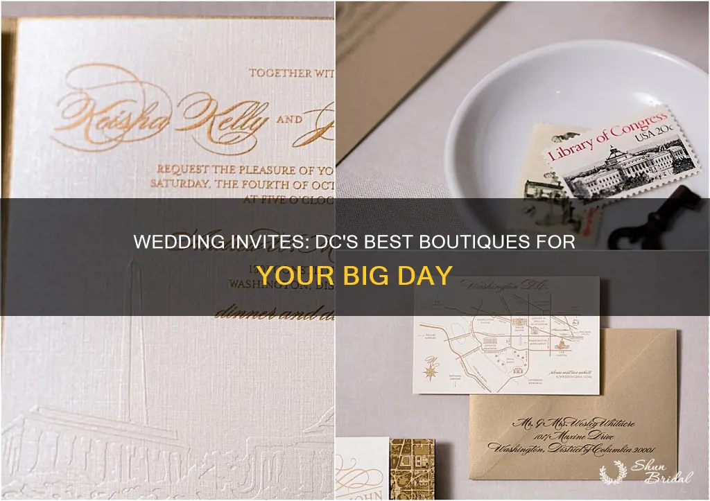 where to look and buy wedding invitations in dc