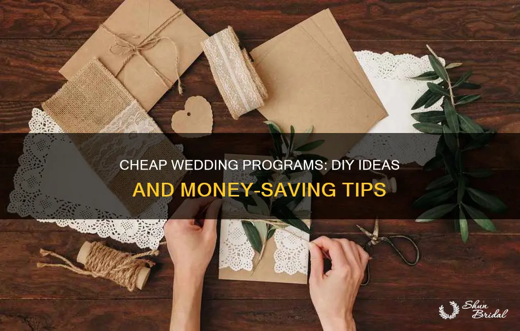 where to make a cheap wedding program