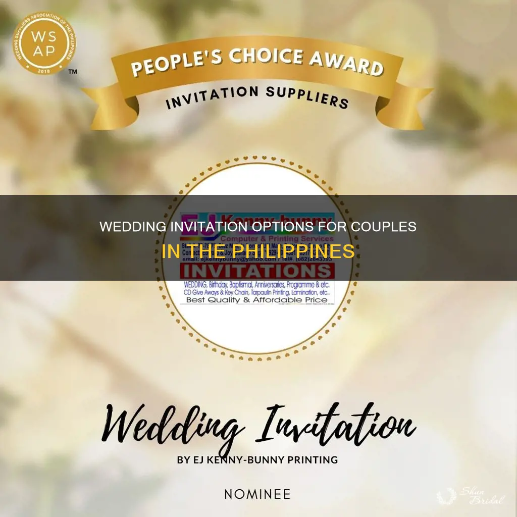 where to order wedding invitations philippines