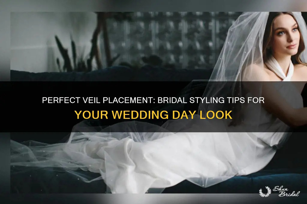 where to place bridal veil