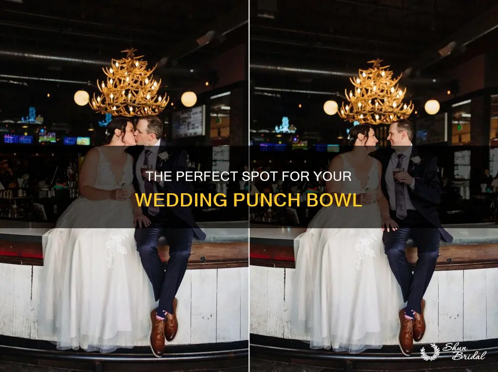 where to place punch bowl at wedding reception