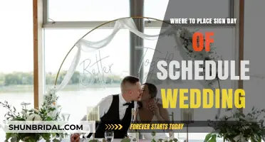 Strategic Sign Placement for Your Wedding Day Schedule: A Guide