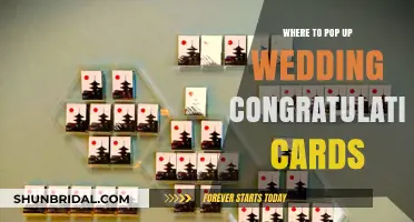 Creative Spots to Pop Up Wedding Congratulations Cards for Maximum Joy