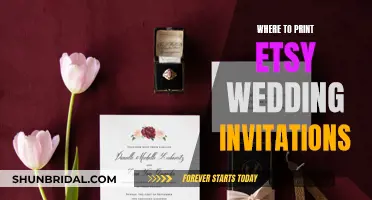 Printing Your Etsy Wedding Invites: A Guide to Services