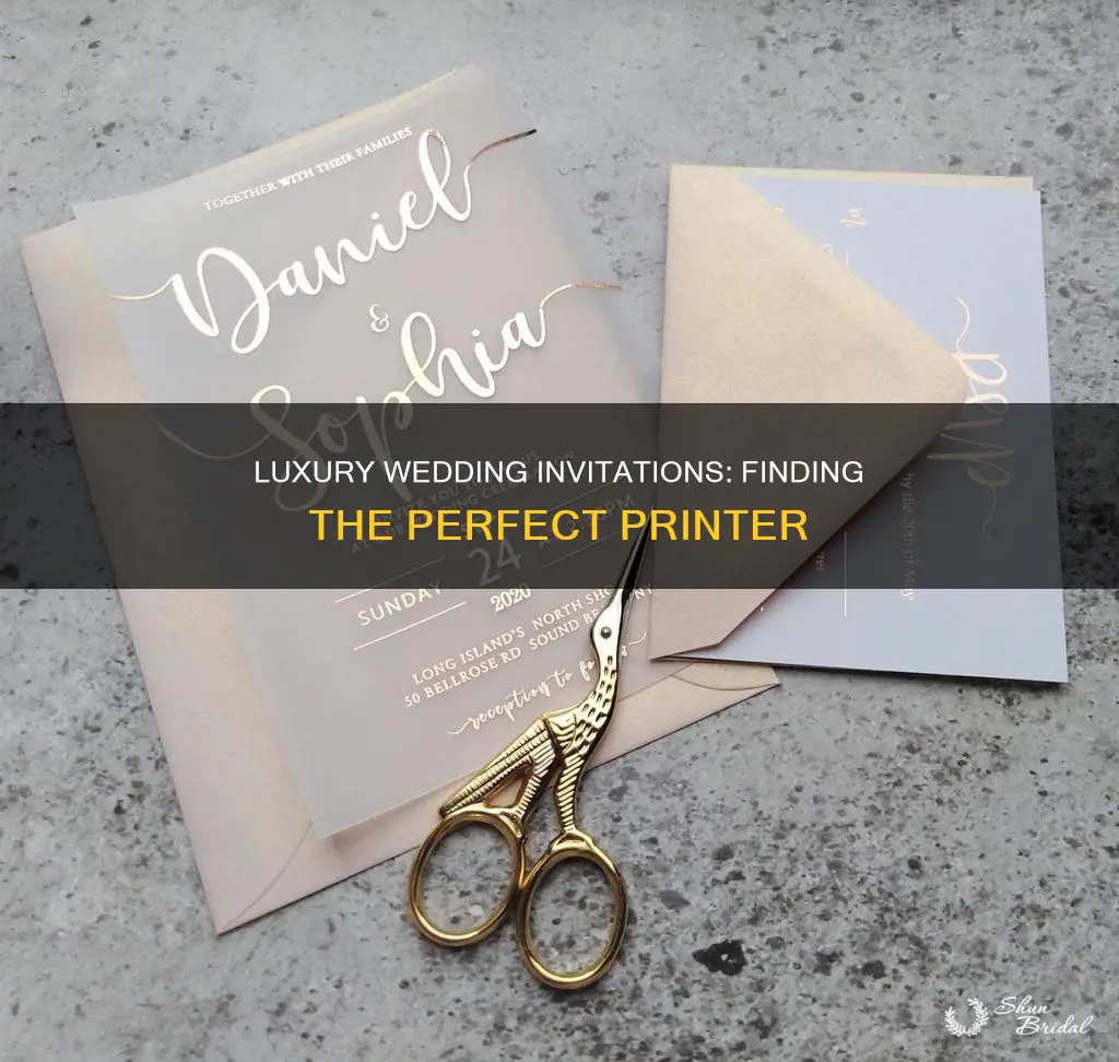 where to print luxury wedding invitations