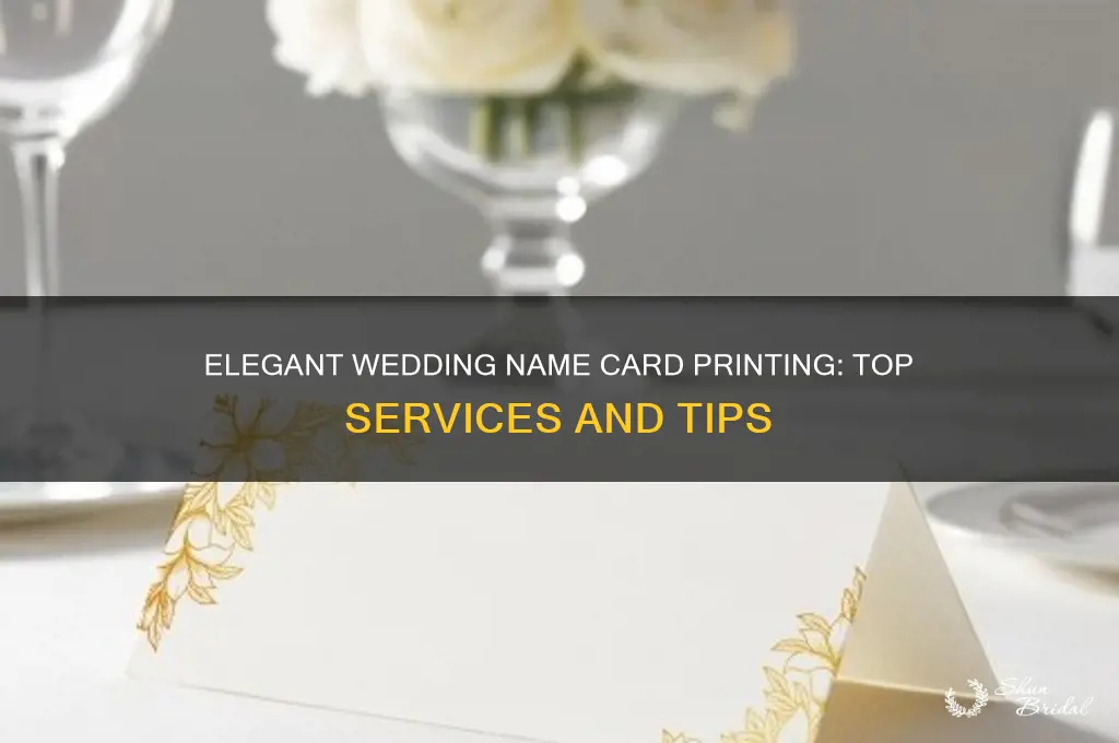 where to print name cards for wedding